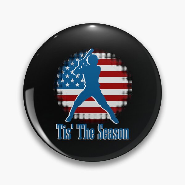 Item preview, Baseball Game Tis The Season Baseball Player USA Flag designed and sold by CharJens.