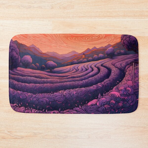 Item preview, Labyrinthine purple fields designed and sold by SingularityGeek.
