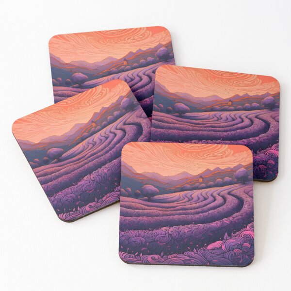 Item preview, Labyrinthine purple fields designed and sold by SingularityGeek.