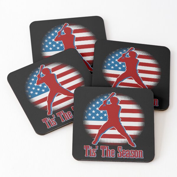 Item preview, Baseball Game Tis The Season Baseball Player USA Flag designed and sold by CharJens.