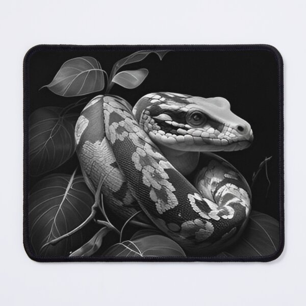 Item preview, Pencil drawn Snake High Quality Black and White Design designed and sold by Pencil-Art.