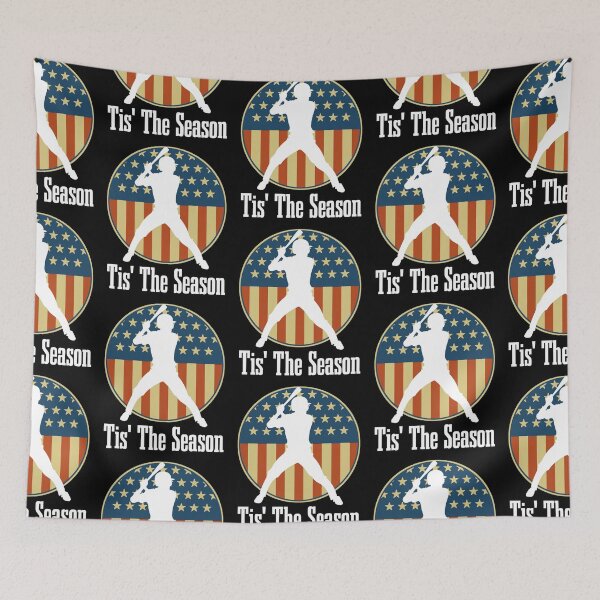 Item preview, Baseball Game Tis The Season Baseball Player USA Flag designed and sold by CharJens.