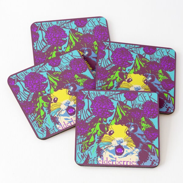 Item preview, Hamster and elderberries designed and sold by katemargoli.