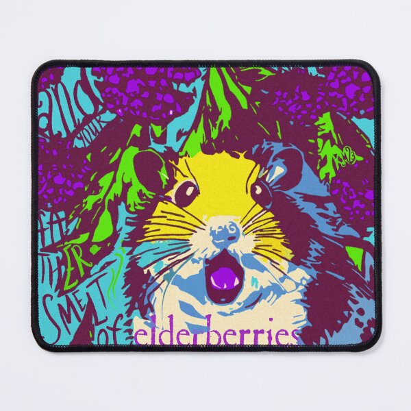 Item preview, Hamster and elderberries designed and sold by katemargoli.