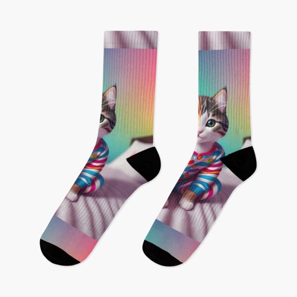 Item preview, Beautiful Cat in Pajamas - Modern Digital Art designed and sold by Ai-michiart.