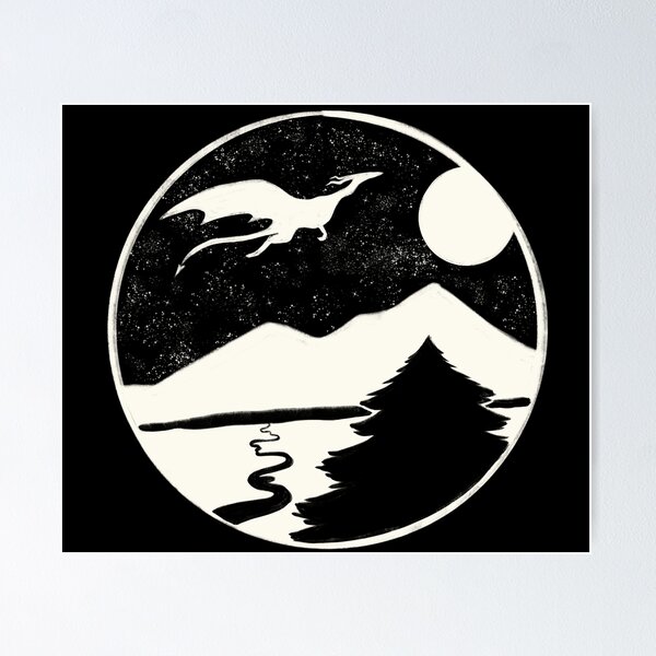 Item preview, Adventure Mountains | Dragon Landscape designed and sold by Karli Mogen.