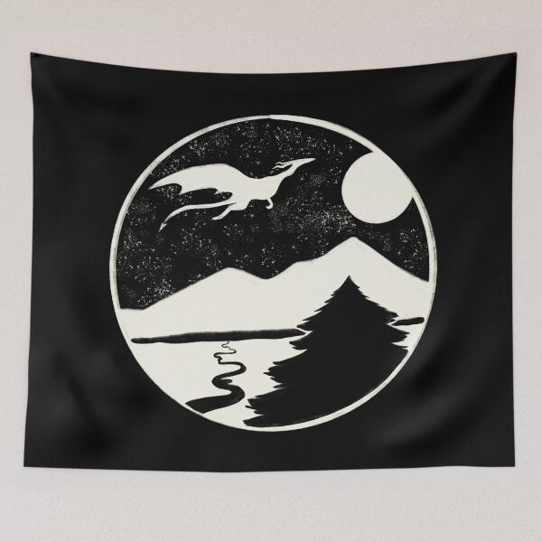 Item preview, Adventure Mountains | Dragon Landscape designed and sold by Karli Mogen.