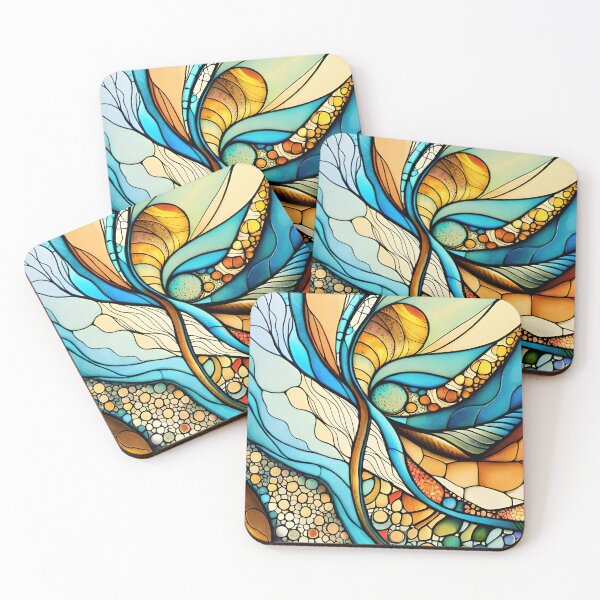 Item preview, Alcohol ink abstract geometry design designed and sold by RK - Shop.