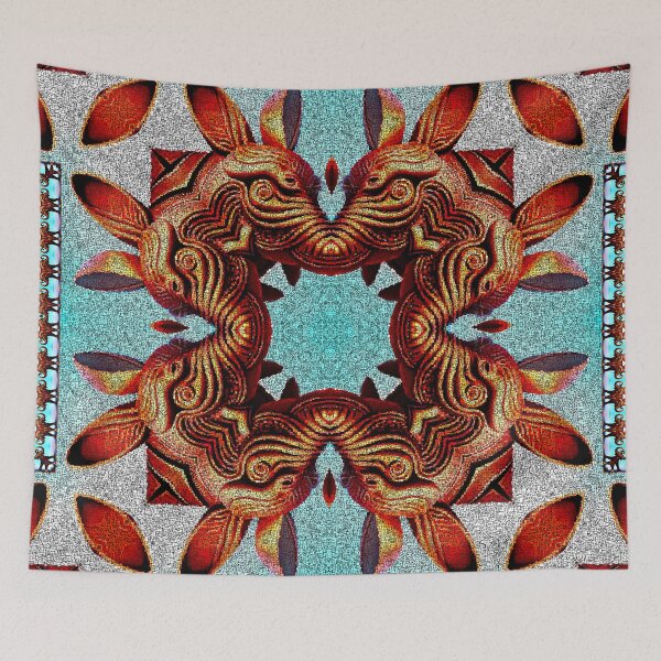 Item preview,  *Crossbreeding 3D Elephantrabbit Geometric Chocolate Abstract Art* designed and sold by Ralek.
