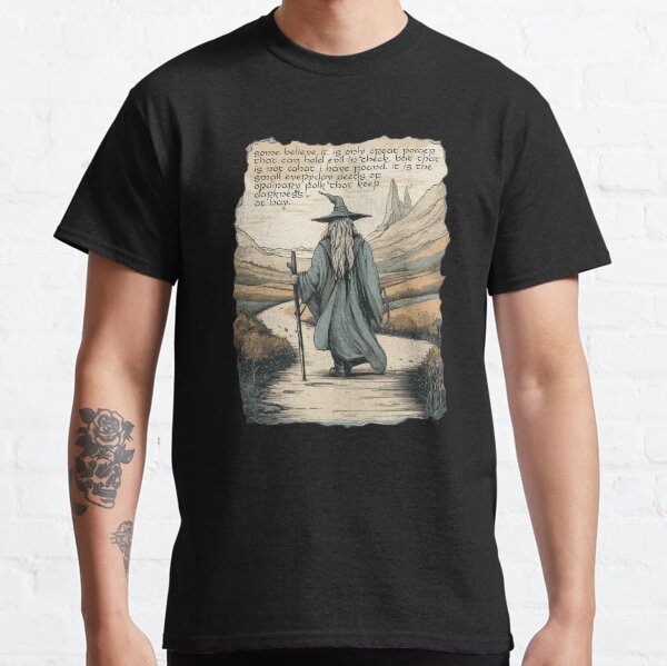 Item preview, The Wizard - Quote - It is the small everyday deeds of ordinary folk that keep darkness at bay - Fantasy designed and sold by Fenay Designs.