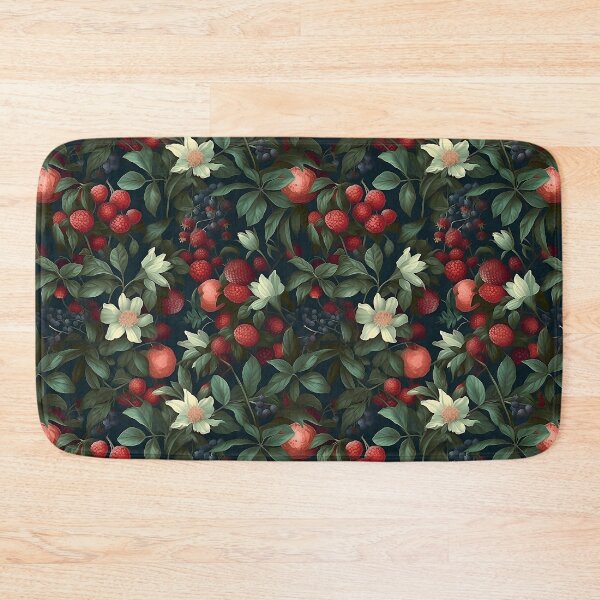 Item preview, Summer Garden Berries Botanical Illustration Pattern designed and sold by semisoberme.