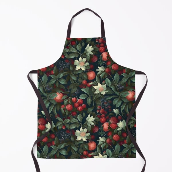 Item preview, Summer Garden Berries Botanical Illustration Pattern designed and sold by semisoberme.