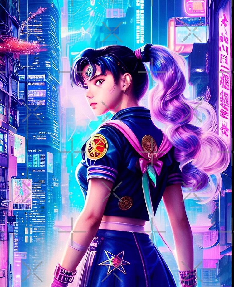 Sailor Moon Anime Girl Cyberpunk HD 4K Wallpaper #8.2756