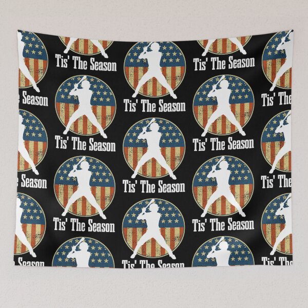 Item preview, Baseball Game Tis The Season Baseball Player USA Flag designed and sold by CharJens.