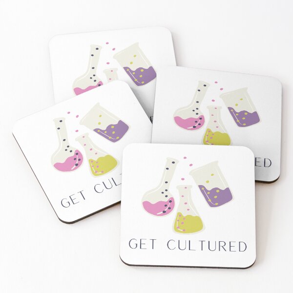 Item preview, Get Cultured Microbiology Pun designed and sold by Katherine Winner.