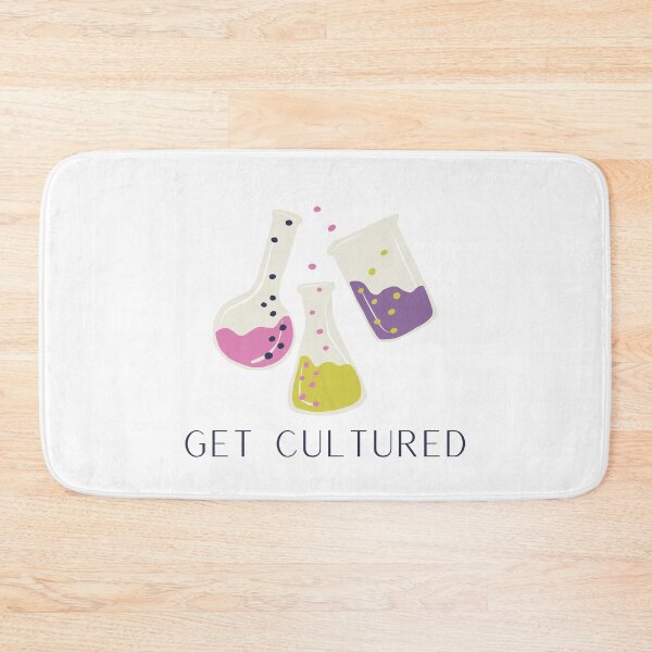 Item preview, Get Cultured Microbiology Pun designed and sold by Katherine Winner.