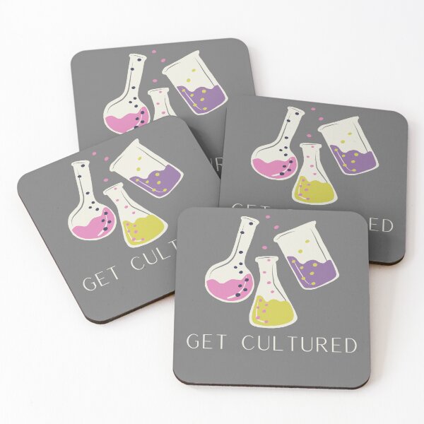 Item preview, Get Cultured Microbiology Pun designed and sold by Katherine Winner.