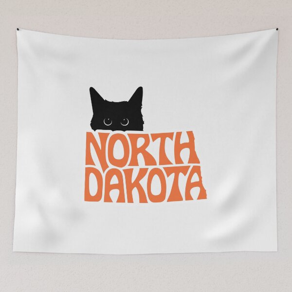 Item preview, Cat Loves North Dakota | State Pride Shirt for Pet Lovers designed and sold by GoblinBoutique.