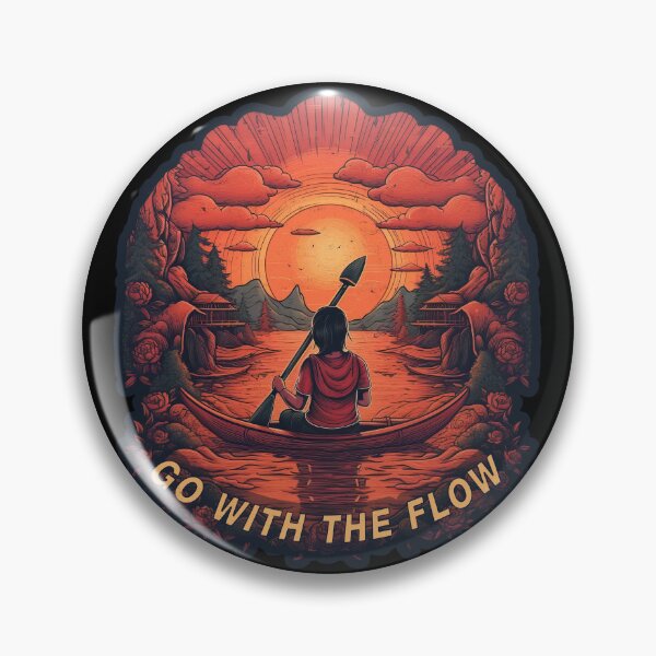 Item preview, Go With The Flow - A Kayak Design designed and sold by Mindful-Designs.