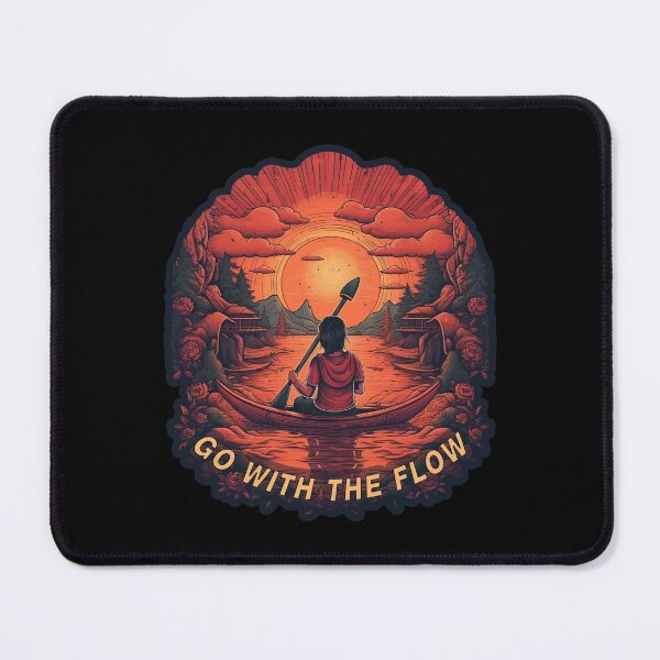 Item preview, Go With The Flow - A Kayak Design designed and sold by Mindful-Designs.