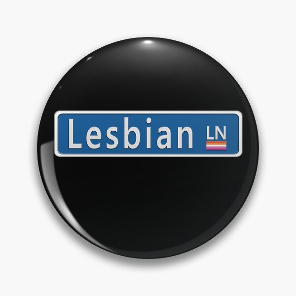 Artikelvorschau, Straßenschild Lesben LN mit Pride Flag entworfen und verkauft von TheirChoice.