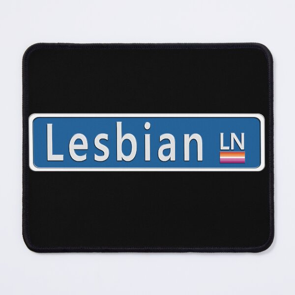 Item preview, Street Sign Lesbian LN with Pride Flag designed and sold by TheirChoice.