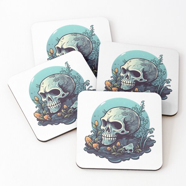 Item preview, Sea Bed Skull designed and sold by BadOmenStickers.