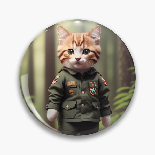 Item preview, Scout Cat - Modern Digital Art designed and sold by Ai-michiart.