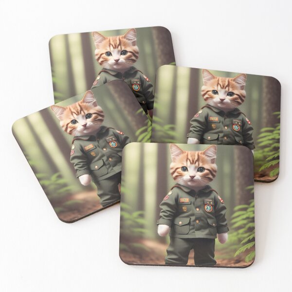 Item preview, Scout Cat - Modern Digital Art designed and sold by Ai-michiart.