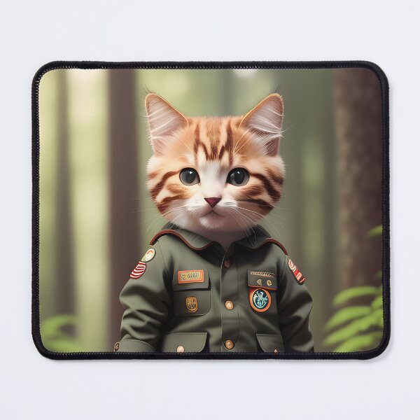 Item preview, Scout Cat - Modern Digital Art designed and sold by Ai-michiart.