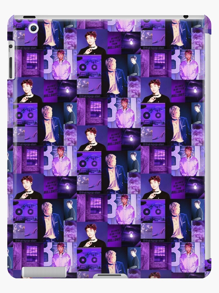 "BTS RM Purple Aesthetic Collage" iPad Cases & Skins by that-kpop-stan