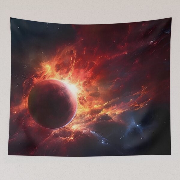 Item preview, Planet's final heartbeat, impending collision, milliseconds before its demolition designed and sold by SingularityGeek.
