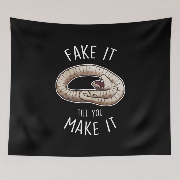 Item preview, Hognose Snake Fake It Till You Make It designed and sold by Clara Hollins.