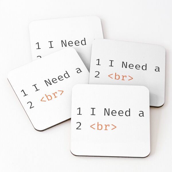 Item preview, I Need A <br> coding pun  designed and sold by Katherine Winner.