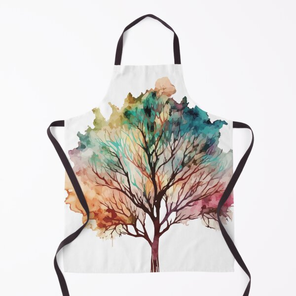 Item preview, A Boho Tree in Vibrant Colors - Watercolor Trees and Leaves designed and sold by GVRDesign.