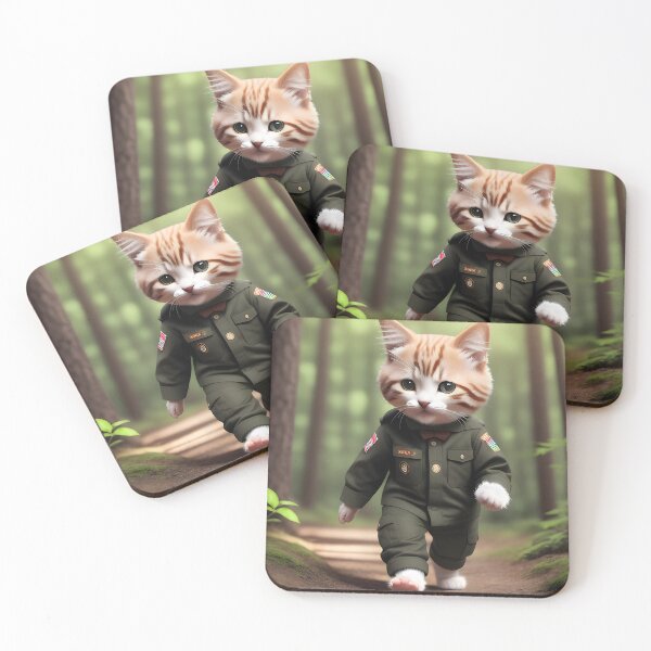 Item preview, Scout Cat - Modern Digital Art designed and sold by Ai-michiart.