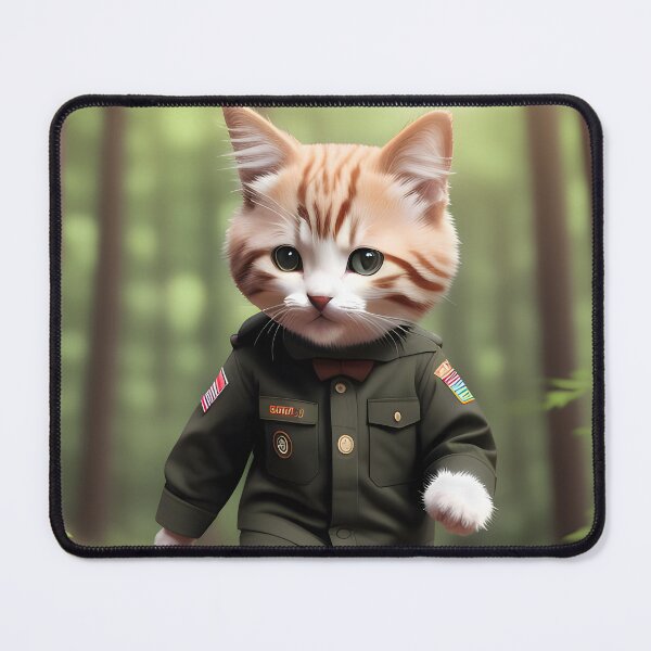 Item preview, Scout Cat - Modern Digital Art designed and sold by Ai-michiart.