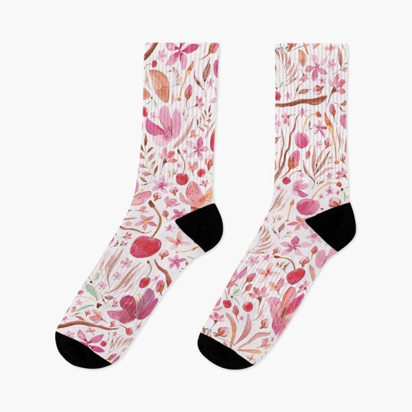 Item preview, Blooming Florals Pattern - Pink and Red designed and sold by Virginia Eleonora Ortu.