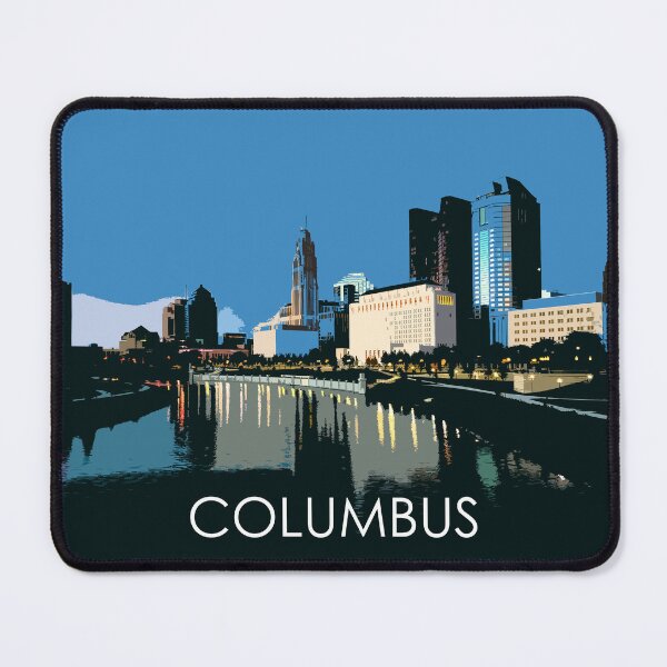 Item preview, Columbus, Ohio, USA, Travel Print designed and sold by summattodraw.