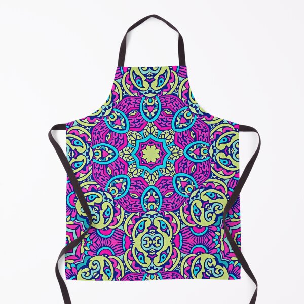 Item preview, Mandala (hot pink/blue/pea green) Pattern designed and sold by CMooreWorx.