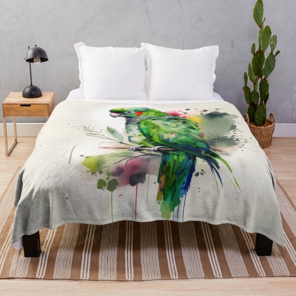 Item preview, Watercolour paint splash parrot - Perfect gift for animal lovers; Ideal for home decor; animal print artwork designed and sold by erzypher.