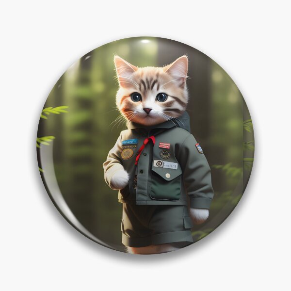Item preview, Scout Cat - Modern Digital Art designed and sold by Ai-michiart.