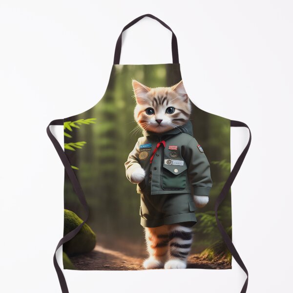 Item preview, Scout Cat - Modern Digital Art designed and sold by Ai-michiart.