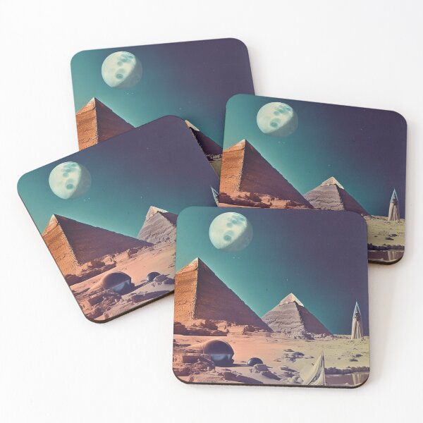 Item preview, Egyptian Moon Pyramids Landscape designed and sold by Synthetic-Dream.