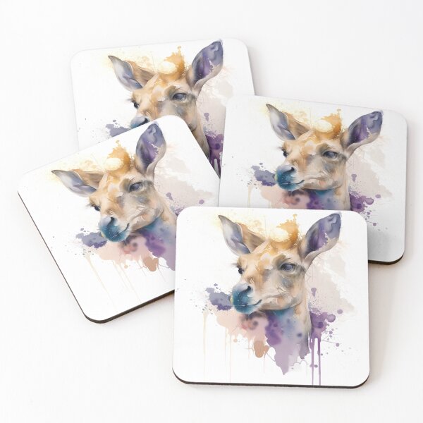 Item preview, Watercolour paint splash deer - Perfect gift for animal lovers; Ideal for home decor; animal print artwork designed and sold by erzypher.