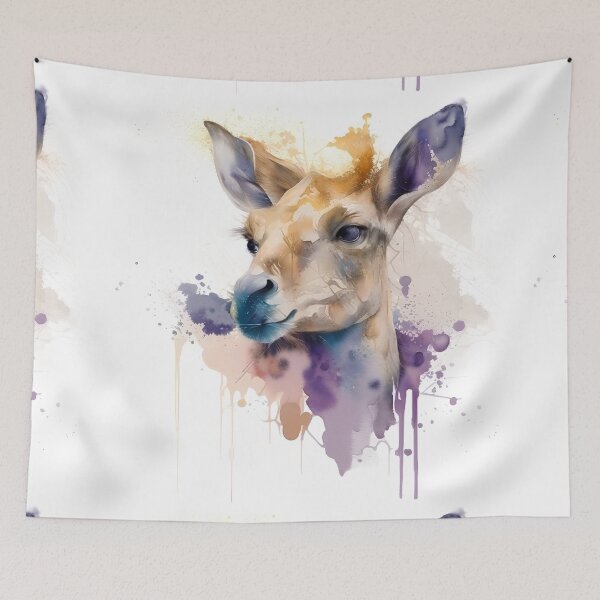 Item preview, Watercolour paint splash deer - Perfect gift for animal lovers; Ideal for home decor; animal print artwork designed and sold by erzypher.