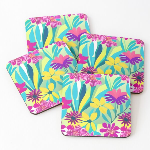 Item preview, Abstract Tropical Flower Garden designed and sold by calibrit.