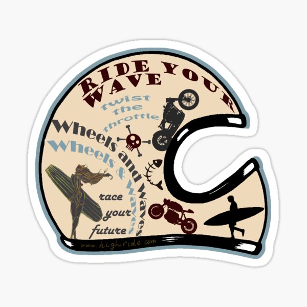 Item preview, Top Seller Wheels and Waves Helmet  designed and sold by Highride.