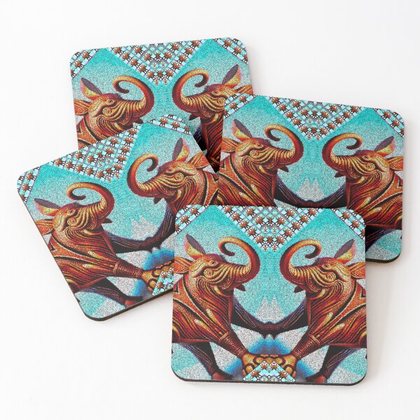 Item preview,  *Crossbreeding 3D Elephantrabbit Geometric Chocolate Abstract Art* designed and sold by Ralek.