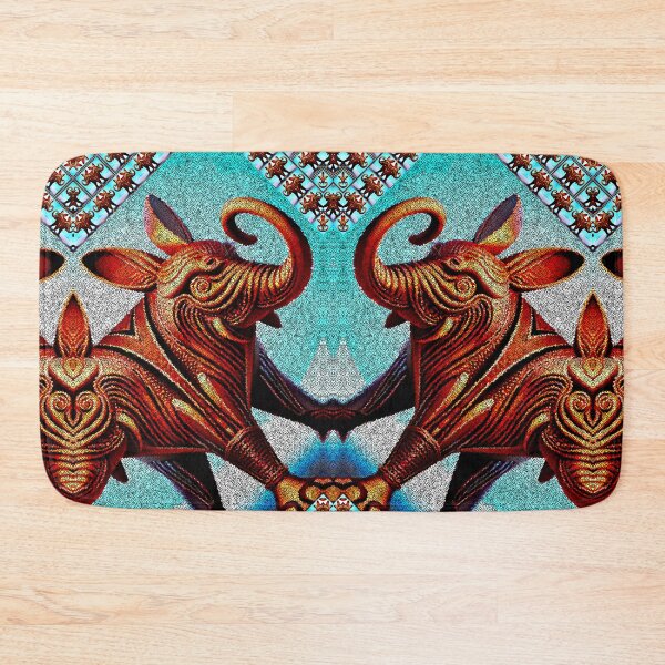 Item preview,  *Crossbreeding 3D Elephantrabbit Geometric Chocolate Abstract Art* designed and sold by Ralek.